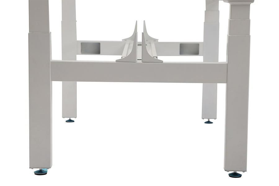 Escritorio elevador eléctrico multimotor con altura ajustable, tubo rectangular, 4 patas, WK-4A3